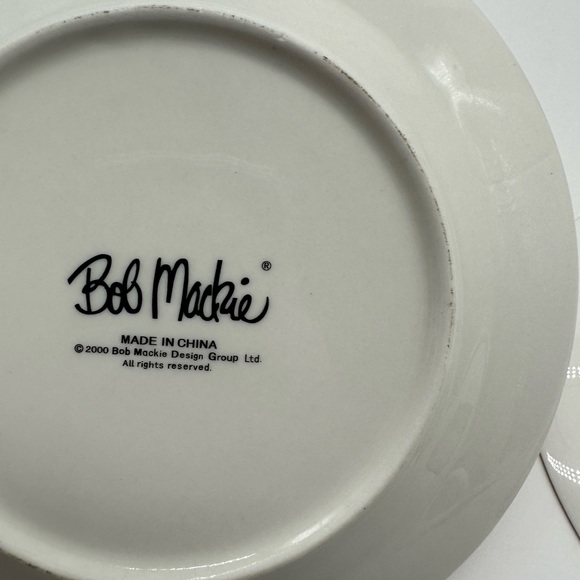 Set of 2 Bob Mackie B0M3 8" Salad Plates Plate Fall Harvest - Picture 3 of 3